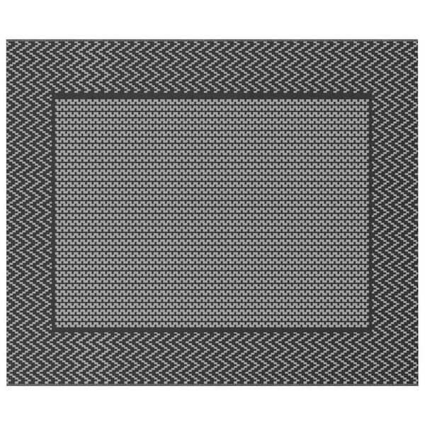 vidaXL Lauko kilimas ARAKIL Juoda ir pilka 250 x 300 cm PP