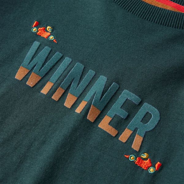 Vaiki&scaron;ki mar&scaron;kinėliai ilgomis rankovėmis, tamsiai žali, 104 dydžio