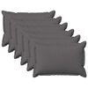 vidaXL Pagalvėlės užvalkalas 6 pcs HOUTEN &Scaron;viesiai pilka 30 x 50 cm