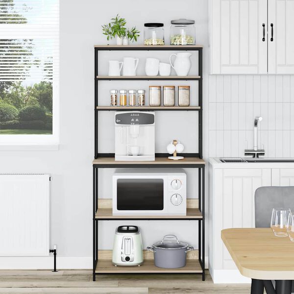 vidaXL Virtuvės lentyna Sonoma ąžuolas 80 x 40 x 168 cm