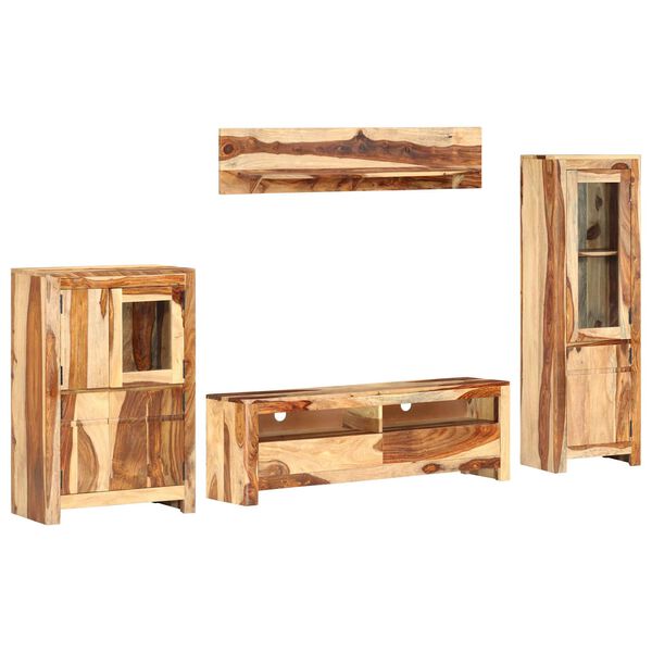 vidaXL TV komplektas su stalčių Ruda 120 x 30 x 39 cm Medis