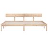 vidaXL Lovos rėmas be čiužinio, 200x200cm, medienos masyvas