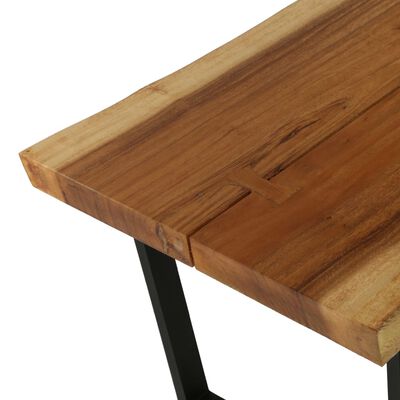 vidaXL Kavos staliukas, skėtaro med. masyv., 102x56x41cm