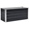 vidaXL Sodo lovelis, antracito, 100x40x45cm, plienas, auk&scaron;tas