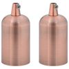 vidaXL lempų laikikliai 2 vnt Red Bronze E27