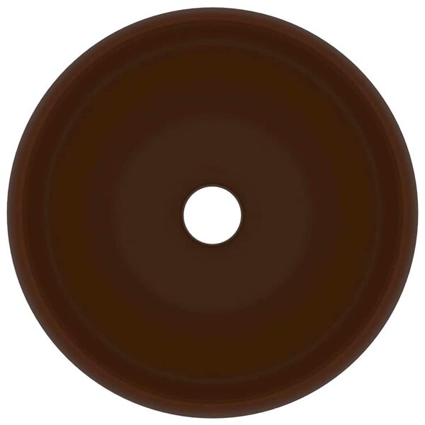 vidaXL Prabangus praustuvas, matinis rudas, 40x15cm, keramika