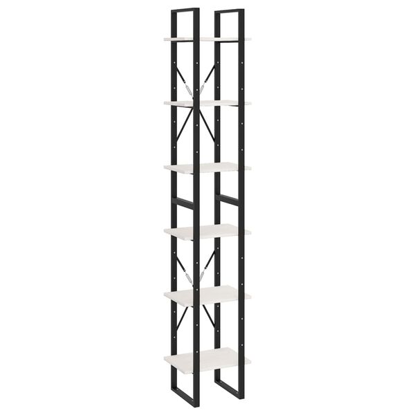 vidaXL Aukšta spintelė, balta, 40x30x210cm, pušies medienos masyvas