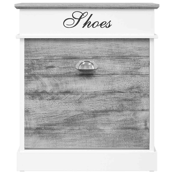 vidaXL Spintelė batams, pilkos sp., 50x28x58cm, paulovnijos mediena