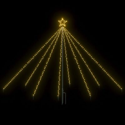 vidaXL Kalėdų eglutės girlianda-krioklys, 400 LED lempučių, 2,5m
