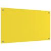 vidaXL Virtuvės užpakalinė plokštė 2 pcs Geltona 90 x 50 cm