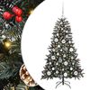vidaXL Dirbtinė Kalėdų eglutė Žalia 120 cm PVC, plastikas ir plienas
