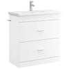 vidaXL Vonios baldų rinkinys Balta 81 x 40 x 84,5 cm Apdirbta mediena