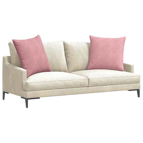 vidaXL Sofa Pagalvės 2 pcs Rožinė 60 x 60 cm Kordūrinis audinys
