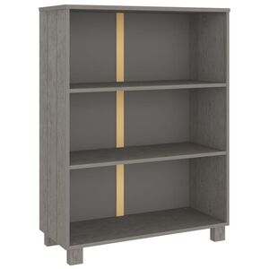 vidaXL Knygų spintelė HAMAR, &scaron;viesiai pilka, 85x35x112cm, pu&scaron;is