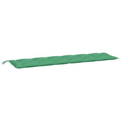vidaXL Sodo suoliuko pagalvėlė, žalios spalvos, 200x50x7cm, audinys