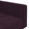 vidaXL Dvivietė sofa-lova su dvejomis pagalvėmis, violetinė, audinys