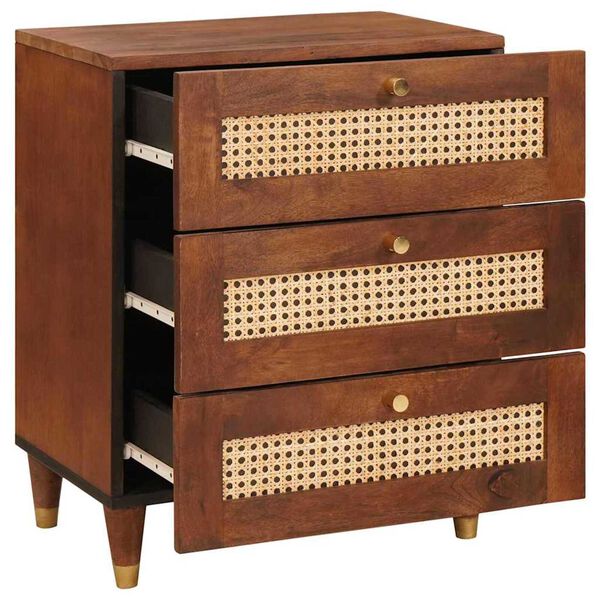 vidaXL Naktiniai staliukai 50 x 33 x 62 cm Kietas mango medis