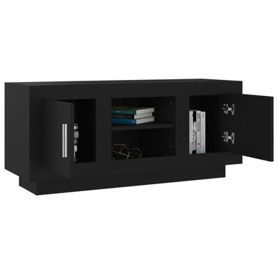 vidaXL Televizoriaus spintelė, juodos spalvos, 102x35x45cm, mediena