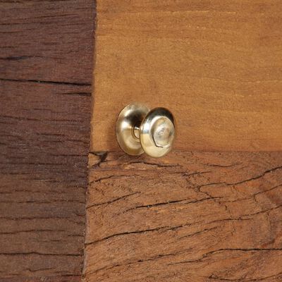 vidaXL Šoninė spintelė, ruda, 110x30x75cm, perdirbtos med. masyvas
