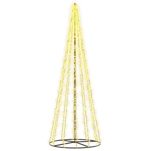 vidaXL LED kalėdinė eglutė EKENAS 385 cm 2460 LED &Scaron;ilta balta Plienas