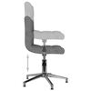 vidaXL Pasukama valgomojo kėdė, &scaron;viesiai pilka, audinys (334375)