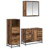 vidaXL Vonios baldų rinkinys 3 vnt. Senovinis medis 80 x 33 x 60 cm
