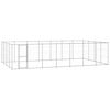 vidaXL Lauko voljeras &scaron;unims, galvanizuotas plienas, 33,88m&sup2;