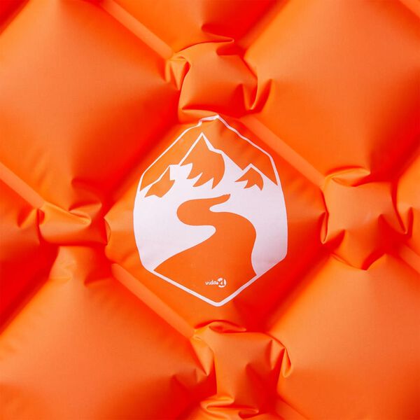 vidaXL Pripučiamas čiužinys, oranžinis, 190x58x6cm, vienvietis