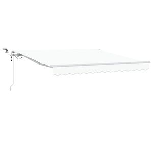 vidaXL I&scaron;traukiama markizė Balta 350 x 250 cm Poliesteris