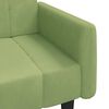 vidaXL Dvivietė sofa-lova, &scaron;viesiai žalios spalvos, aksomas