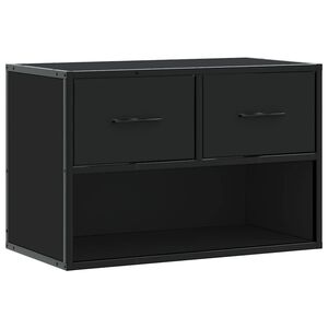 vidaXL Televizoriaus spintelė, juoda, 60x31x39,5cm, mediena ir metalas
