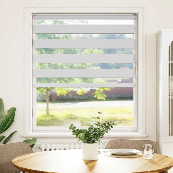 vidaXL zebrinės žaliuzės 115x150 cm audinio plotis 110,9cm poliesteris