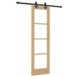 vidaXL Slankios durys Natūrali 61 x 198,5 cm