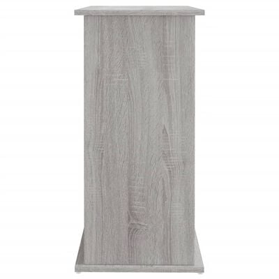 vidaXL Akvariumo stovas, pilkas ąžuolo, 81x36x73cm, apdirbta mediena