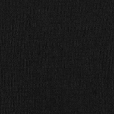 vidaXL Lova su spyruoklėmis ir čiužiniu, juoda, 140x200 cm, audinys