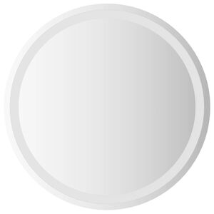 vidaXL LED vonios veidrodis Skaidrus &Oslash; 60 cm grūdintas stiklas
