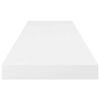 vidaXL Pakabinamos lentynos, 4vnt., baltos, 80x23,5x3,8cm, MDF