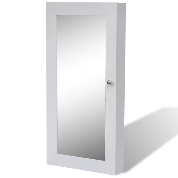 Medinė Sieninė Spintelė Papuo&scaron;alams su Veidrodžiu