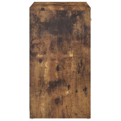 vidaXL Batų suoliukas, dūminio ąžuolo, 94,5x31x57cm, apdirbta mediena