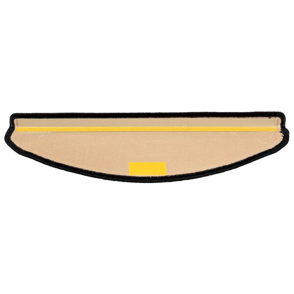 vidaXL Lipnūs laiptų kilimėliai, 5vnt., juodi ir pilki, 65x21x4cm