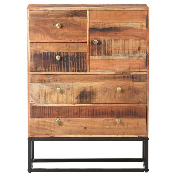 vidaXL &Scaron;oninė spintelė, 65x30x90cm, neapdorota akacijos mediena