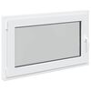 vidaXL Požeminio lango RISOR 100 x 70 cm PVC ir stiklas Balta