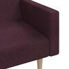 vidaXL Dvivietė sofa-lova, violetinės spalvos, audinys