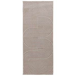 vidaXL Vidaus ir lauko kilimas PALMERAS Smėlio 80 x 150 cm Poliesteris