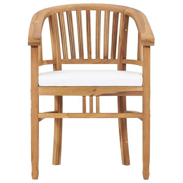 vidaXL Valgomojo komplektas su pagalvėmis, 7 dalių, tikmedžio masyvas