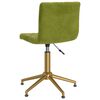 vidaXL Pasukamos valgomojo kėdės, 2vnt., &scaron;viesiai žalios, aksomas