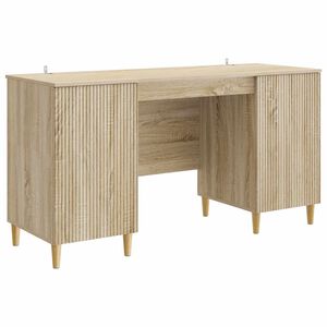vidaXL Stalas Sonoma ąžuolas 142,5 x 50 x 75 cm Apdirbta mediena