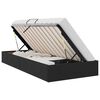 vidaXL Saugos lova su galvūgalio Juodas 90 x 190 cm Aksomas