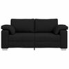 vidaXL Sofa Juoda 180 x 77 x 82 cm audinys