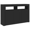 vidaXL Kabalas Juoda 116 x 30 x 75 cm Apdirbta mediena